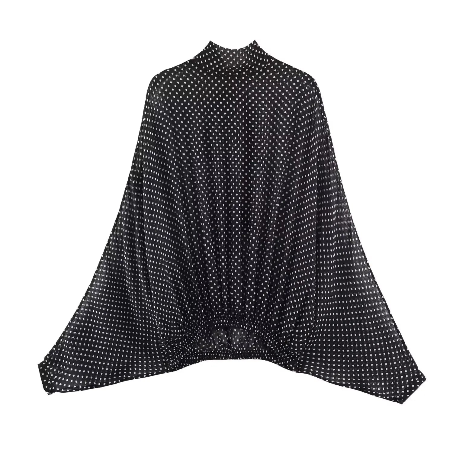 Vintage Women Sets Chiffon Bow Tie Loose Blouses Loose