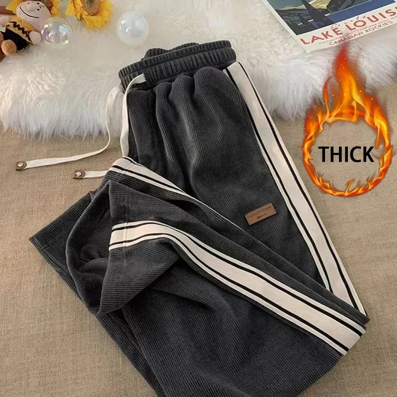 Men's striped loose sports pants