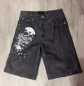 Retro Embroidery Loose Shorts Male