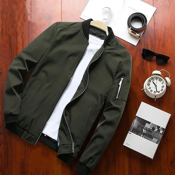 Men Streetwear Slim Fit Pilot Jacket Coat Men Jacket