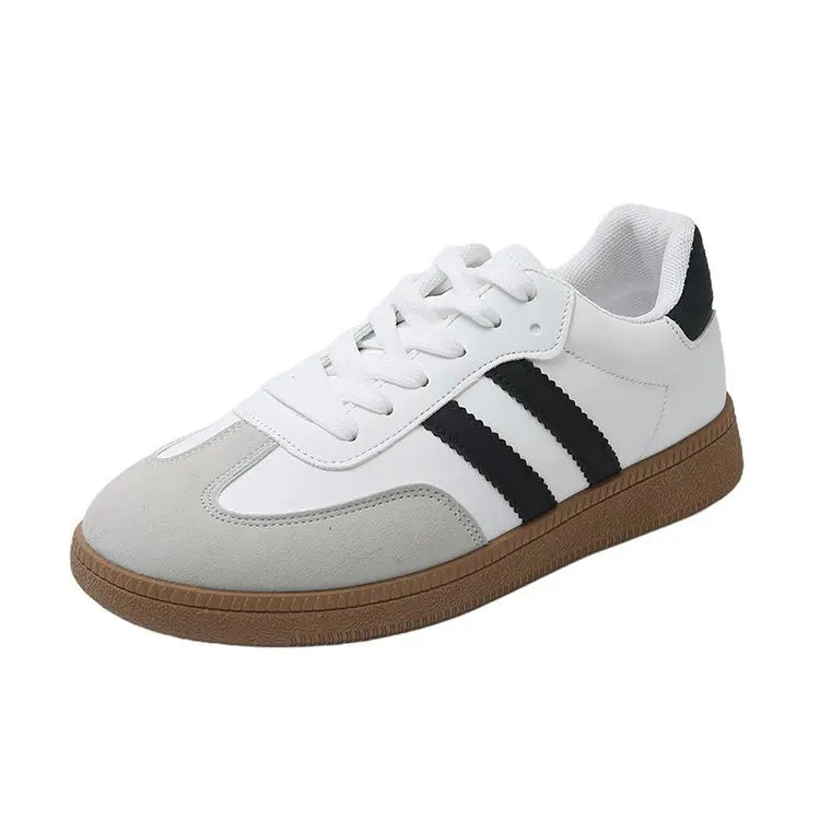 Women Sneakers Flats Ladies Fashion Lace-up Vulcanized Shoes