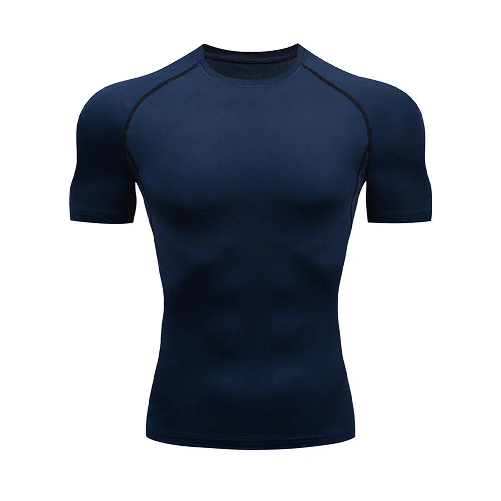 Men's Bodybuilding Sports Tight T-shirt
