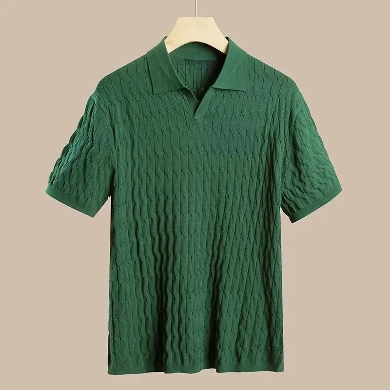 Summer Polo Shirt Knitted
