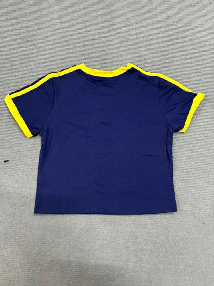 Brazilian Top Summer Short Sleeve O-Neck T-shirt