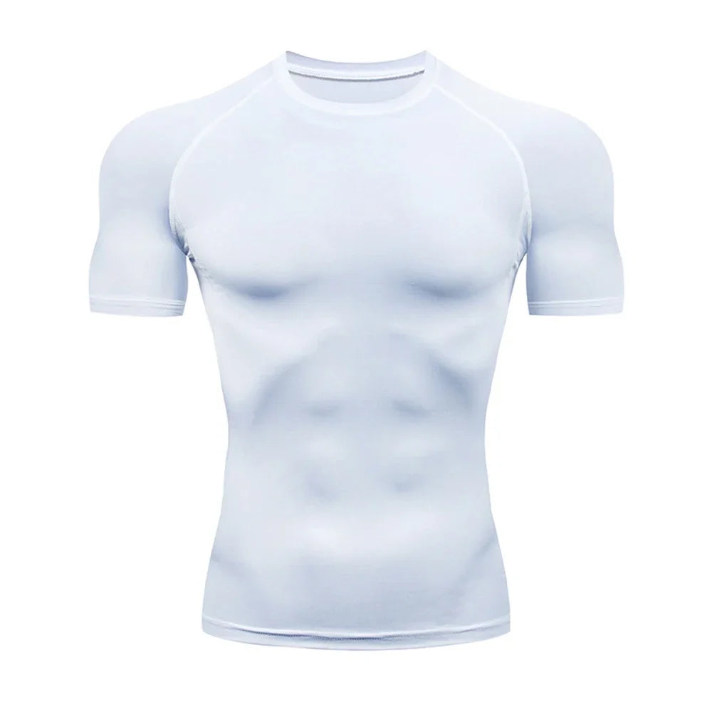 Men's Bodybuilding Sports Tight T-shirt