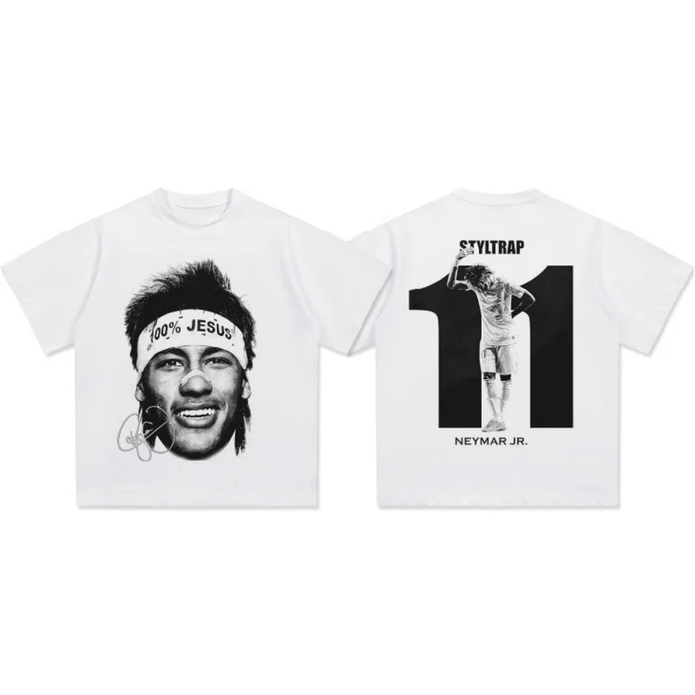Neymar Retro Short Sleeve T-Shirt
