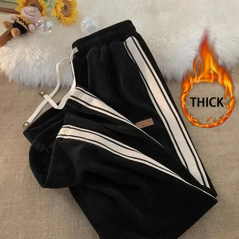 Men's striped loose sports pants