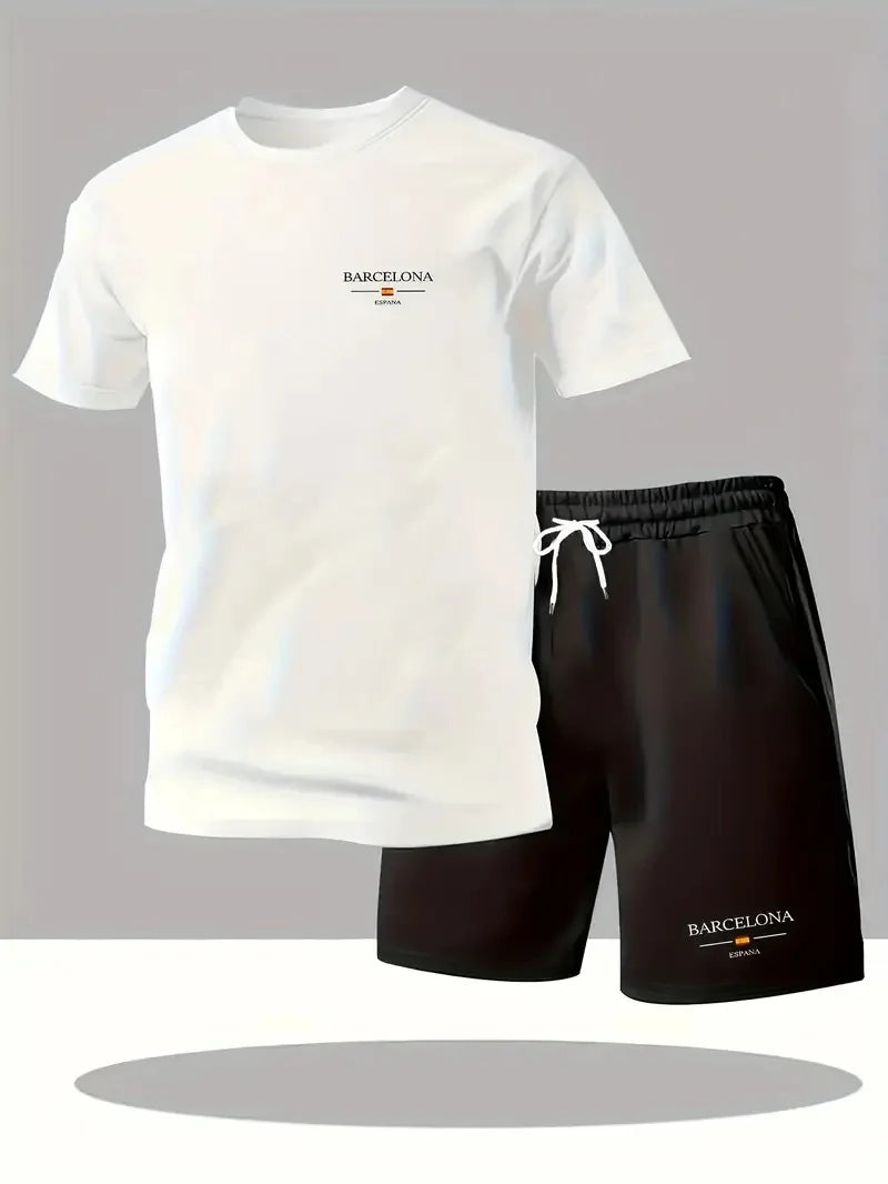 summer sportswear for men,T-shirt and shorts