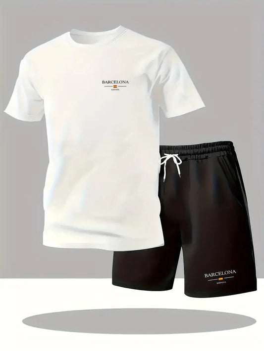 summer sportswear for men,T-shirt and shorts