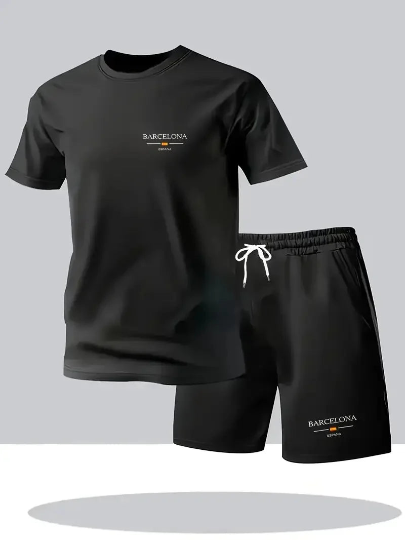 summer sportswear for men,T-shirt and shorts