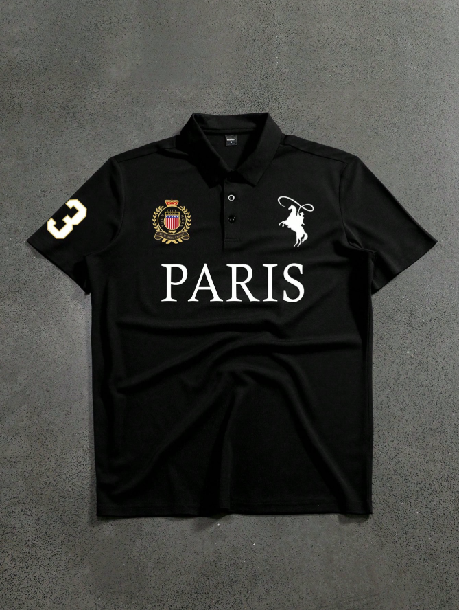 Men's Polo Shirt Paris Black