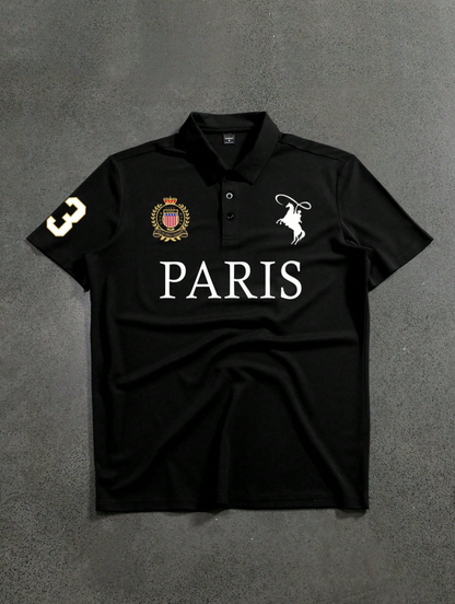 Men's Polo Shirt Paris Black