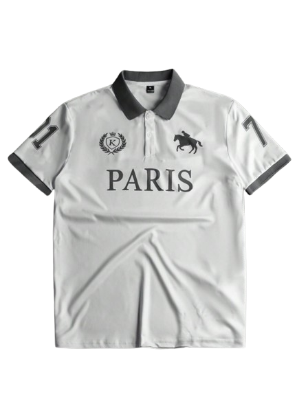 Men's Polo Shirt Paris White