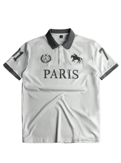 Men's Polo Shirt Paris White
