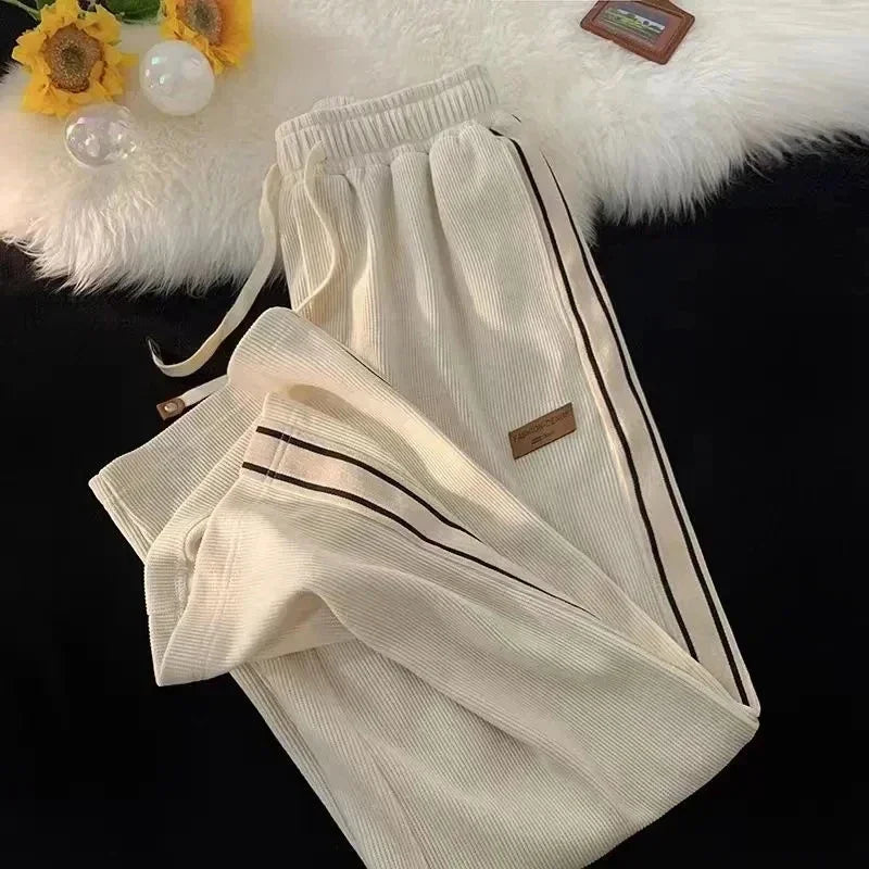 Men's striped loose sports pants