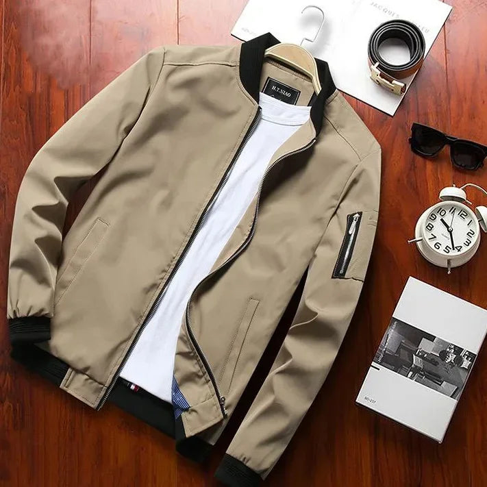 Men Streetwear Slim Fit Pilot Jacket Coat Men Jacket