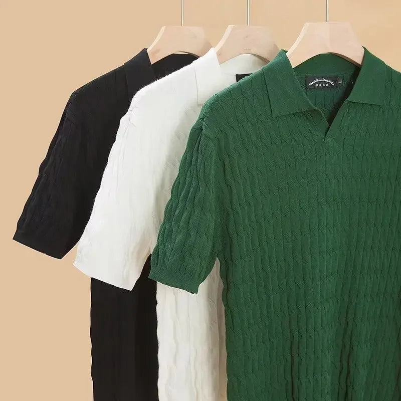 Summer Polo Shirt Knitted