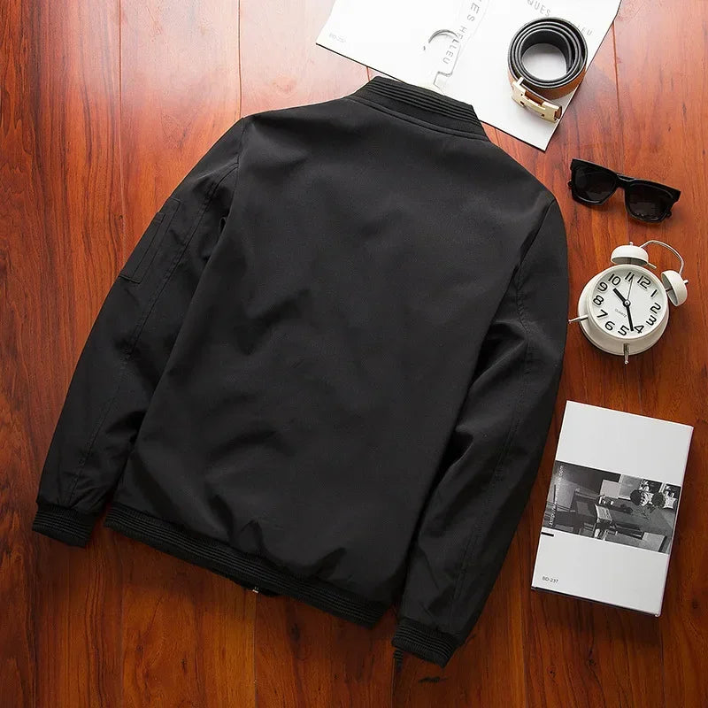 Men Streetwear Slim Fit Pilot Jacket Coat Men Jacket