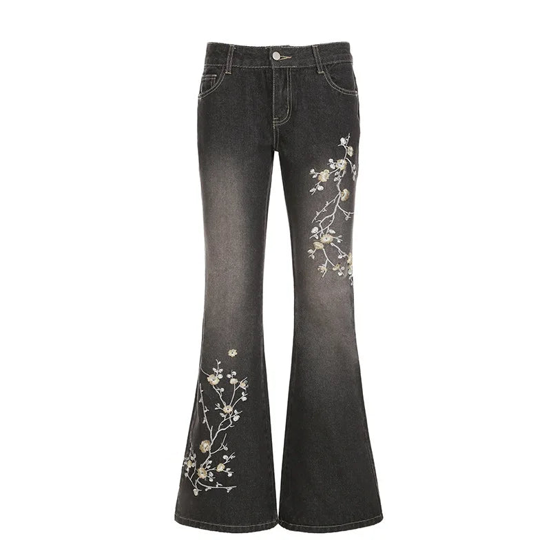 Jeans Vintage 2000s Low Rise Flared Jeans Women