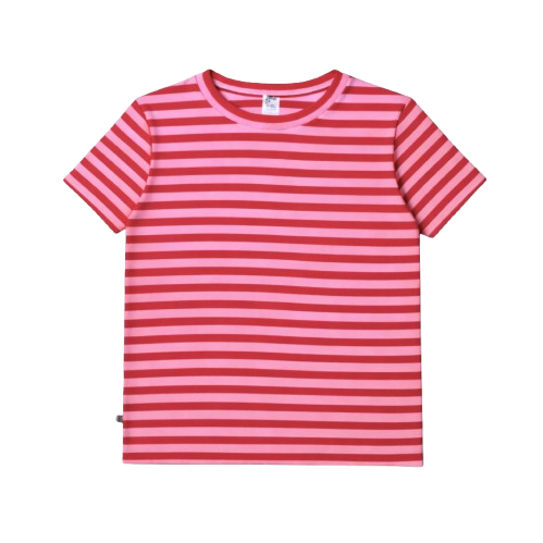 Women's Striped T-Shirt Pink